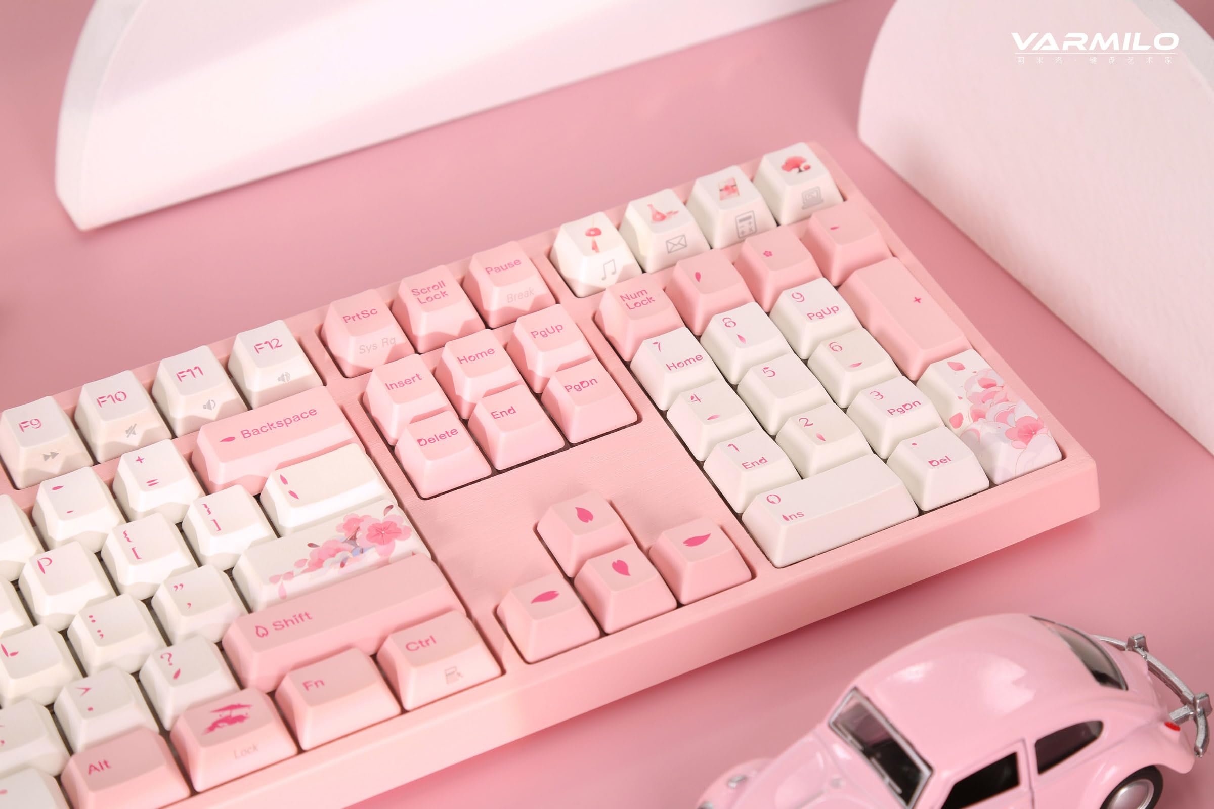 Amazon.com: Varmilo VPM108 Sakura R2 White LED EC Mechanical